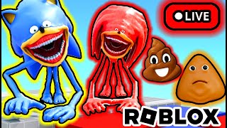 POU JUGANDO ROBLOX CON SUSCRIPTORES EN VIVO 🔴 Juegos y Gameplays Shin Sonic con Chocolate Gamer [upl. by Roda]