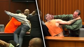 Killers Getting ATTACKED In Court [upl. by Nerad979]