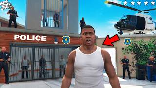 GTA 5  Franklins House Turns Into Police Station In Gta 5  GTA 5 mods [upl. by Nnylidnarb532]