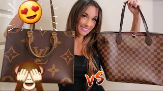 LOUIS VUITTON ON THE GO MM Vs LOUIS VUITTON NEVERFULL MM COMPARISON REVIEW ❤ [upl. by Agnese]