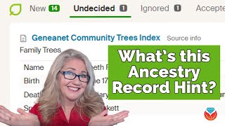 Whats this Geneanet Ancestry Record Hint [upl. by Feodore]