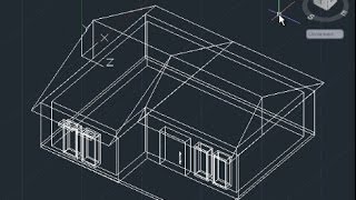 AutoCAD 3D House Modeling Tutorial Beginner Basic [upl. by Venator]