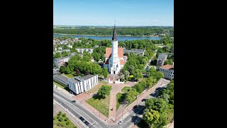 SIAULIAI DRONE 4K BEAUTIFULL CREATIVE AERIAL FOOTAGE LITHUANIA LIETUVA🇱🇹 [upl. by Ulund]