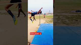 Girls power🔥 shorts viralvideo trackandfield physical girl highjump viralreels [upl. by Hatfield851]