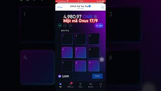 179 mật mã hàng ngày Onus tap tap nhận ngay 2000 ONX  ONUS Tap2Earn Airdrop [upl. by Rue]