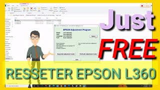 PAANO MAG RESET NG EPSON L360 FREE RESETTER EPSONL360 [upl. by Aihsekyw]