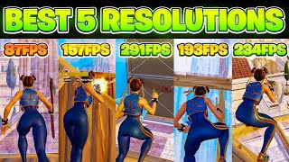 Top 5 Best Stretched Resolutions in Season 2 ✅ Highest FPS amp 0 DELAY [upl. by Akihsar]