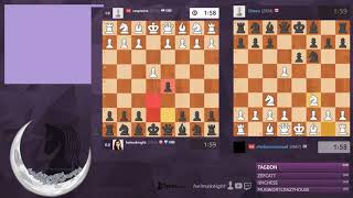 Bughouse with helmsknight  chickencrossroad vs 12teen  caspiwins [upl. by Alekin624]