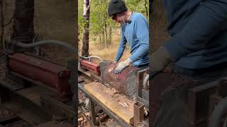 Splitting Madrone Firewood w Home Made Log Splitter Arbutus Best Firewood [upl. by Yllehs]