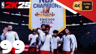 NBA 2K25 My Career PC 4K EP99 2nd Year World Champions Ring Ceremony [upl. by Adidnere]