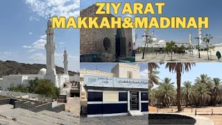 TOP 12 PLACES TO VISIT IN MAKKAH amp MADINAH  UMRAH VLOG [upl. by Schwing]