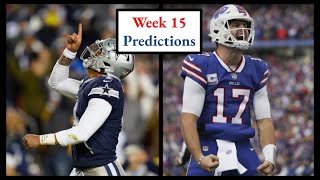 Week 15 NFL Predictions 2023 [upl. by Michaella159]