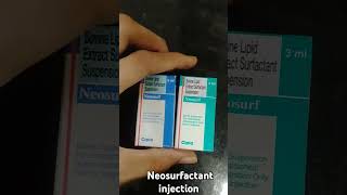 Neosurfactant injection uses neosurfactant neosurf prematurebaby lungs shorts trending prise [upl. by Cassell885]