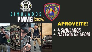 CONCURSO PMMG 2024 SOLDADO  SIMULADOS [upl. by Ellivro]