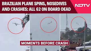 Brazil Plane Crash Video Passenger Plane With 62 On Board Crashes In Brazils Vinhedo [upl. by Callie25]