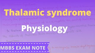 Thalamic syndrome [upl. by Claudian]