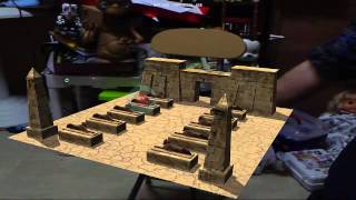 Playing With Augmented Reality And Sketchup  Egyptian Temple [upl. by Llevol]