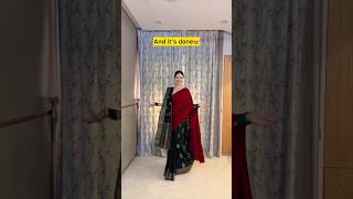 How to style shawl for winter winter hack bollywood actress saree shortvideo please  viral [upl. by Rehpotsyrhc]