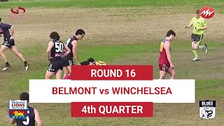 RD16 Belmont VS Winchelsea 4th QTR 03082024 [upl. by Liebman127]