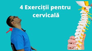 Exerciții de kinetoterapie coloana vertebrală cervicală Protocol de kinetoterapie la saltea [upl. by Aven]