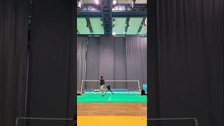 Drop Deception Shorts badminton trickshots 🏸 [upl. by Adiuqal782]