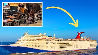 Fight on Carnival Cruise Sends Chairs Flying Hurricane Diversion [upl. by Rivi]