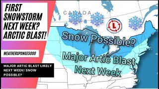 Snow Possible For MidwestNortheast Next Week Major Arctic Blast Expected [upl. by Naibaf485]