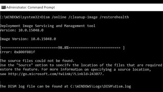 How to Fix The Source Files Could Not Be Found Dism Error [upl. by Cote]