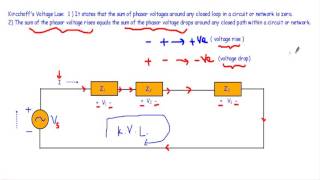 Kircchoffs Laws KVL amp KCL in Phasor form [upl. by Atekan]