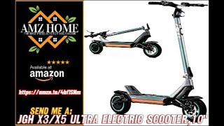 Overview JGH X3X5 Ultra Electric Scooter10quot Off Road TiresUp to 3040 Miles Range Amazon [upl. by Geesey]