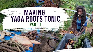 Making Yaga Roots Tonic  Part 1  Authentic Jamaican Roots Tonic  How To  Yaga Lifestyle [upl. by Ahsinav]