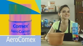 ▶️Cómo pintar macetas de barro con spray  Aero Comex Capítulo 1 [upl. by Jasmin]