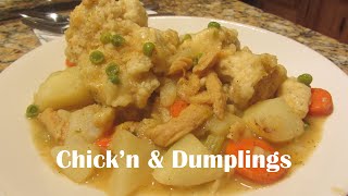 Vegetarian Chicken n Dumplings Recipe Foods That Are Vegan [upl. by Mientao]