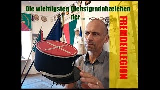 Die wichtigsten Dienstgradabzeichen der FREMDENLEGION [upl. by Ferde871]