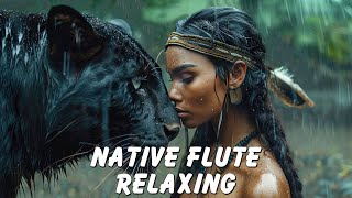 Rain Sounds amp Healing Flute Music  Native American Flute Music for Sleep Well Healing Meditation [upl. by Wyck]