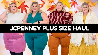 Plus Size Try On Haul Outfits at JCPenney for Fall [upl. by Rosie]