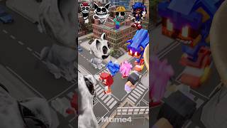 Smile Cat Dog amp Zookeeper Dog vs Sonic amp Aphmau Dancing  Minecraft amp Zoonomaly [upl. by Accebor]