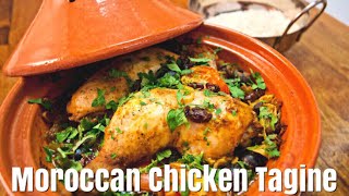 Moroccan Chicken Tagine With Couscous  How To Make Chicken Tagine  Simple Cooking Videos [upl. by Clevie845]