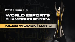 🔴 LIVE  IESF WEC 2024  MLBB WOMEN DAY 2  English [upl. by Anauqahc]