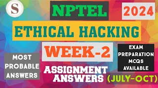 Ethical Hacking  NPTEL Week2 Assignment Answers 2024JULYOCTEthicalHacking nptel skumaredu [upl. by Hueston]