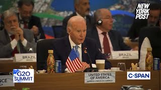 Biden delivers final remarks at his last meeting with G20 Summit leaders comments on Ukraine [upl. by Marj482]