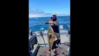 Halibut Fishing Newport Oregon [upl. by Nilson809]