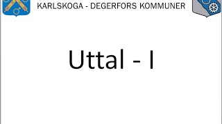 Uttal – I  Vuxnas lärande Karlskoga Degerfors [upl. by Nhabois178]