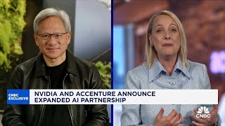 Nvidia CEO Jensen Huang Were looking at the beginning of the next wave of AI [upl. by Uela]