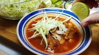 How To Make Red Pozole  Pozole Rojo Recipe [upl. by Odranoel]