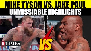 Mike Tyson vs Jake Paul The Ultimate Showdown JawDropping Moments From Boxings Biggest Night [upl. by Aizirk]