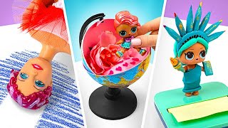 Getting Creative At School  Cute Doll Crafts [upl. by Gorges]