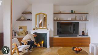 NEVER TOO SMALL Two 23YearOld Designers’ Restored Parisian Apartment 59sqm635sqft [upl. by Zitvaa699]