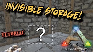 How to create Invisible Storage  Ark Survival Evolved [upl. by Pascal]