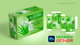 Creative Soap Packaging Design  Adobe Photoshop Tutorial [upl. by Araccot]